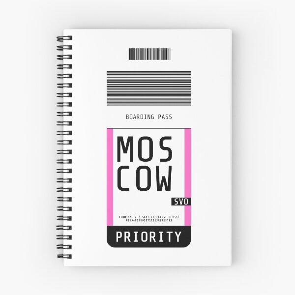 Item preview, Moscow Boarding Pass SVO (Pink) designed and sold by lukassfr.