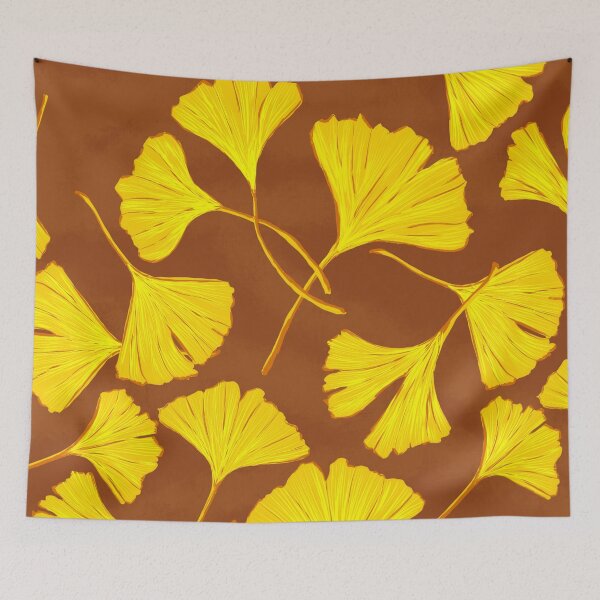 Item preview, Autumn Gingko Leaves Painting designed and sold by MaiZephyr.