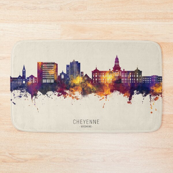 Item preview, Cheyenne Wyoming Skyline designed and sold by ArtPrints.