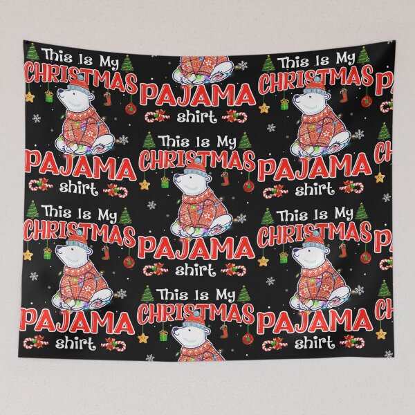 Item preview, This Is My Christmas Pajama Funny Bear designed and sold by Nguyenhaithanh.