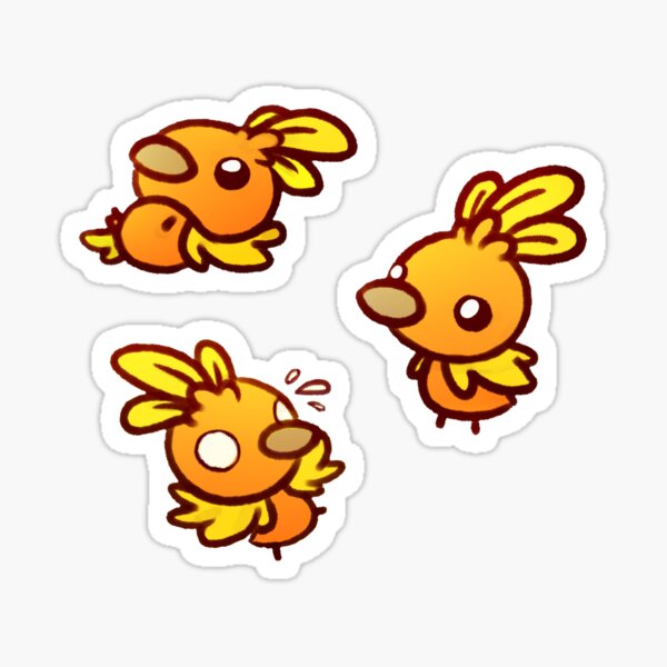 Tumbling Torchic Stickers - Set 1 Sticker