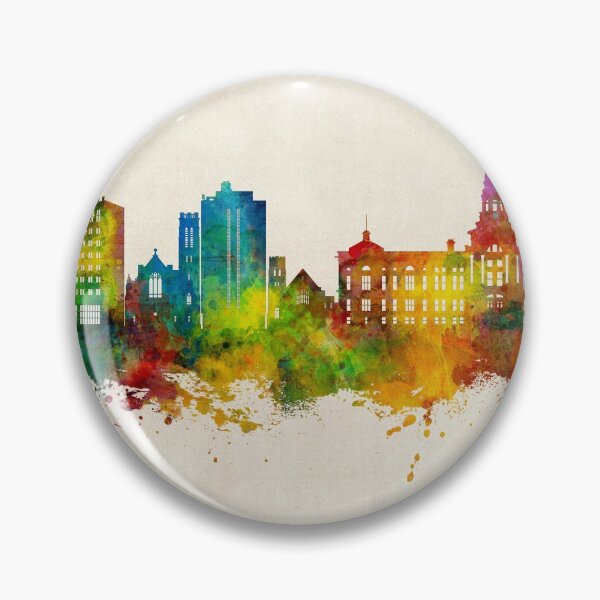 Item preview, Cheyenne Wyoming Skyline designed and sold by ArtPrints.