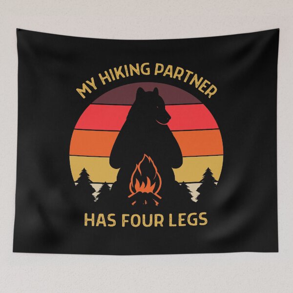 Item preview, My Hiking Partner has four legs design for hikers designed and sold by PunMan Army.