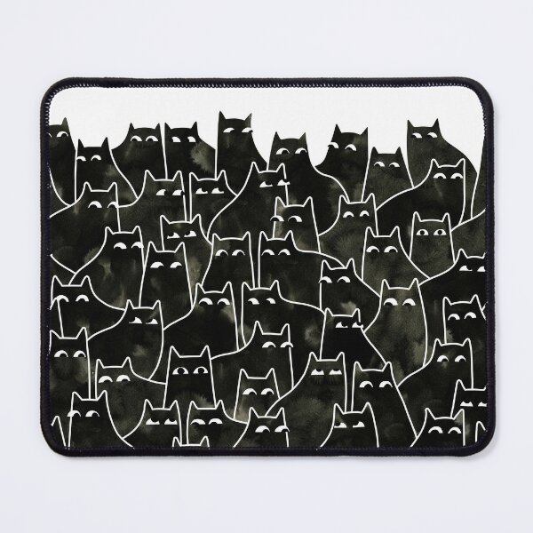 Suspicious Cats Mouse Pad