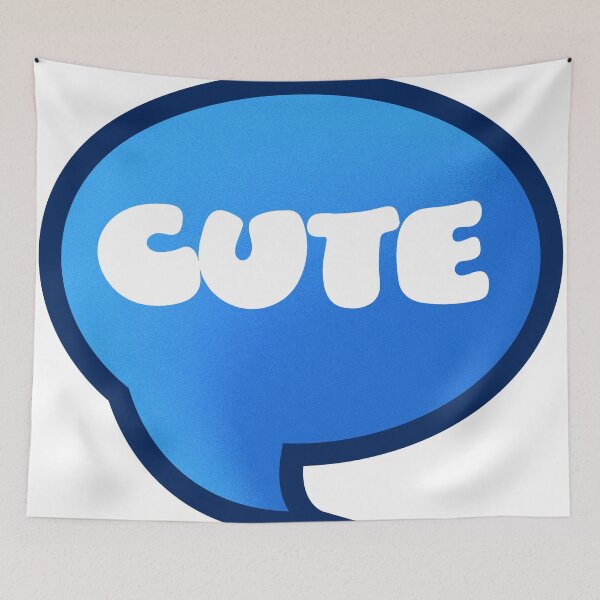 Item preview, Cute bubble quote box gradient bule to cyan designed and sold by creativitygood.