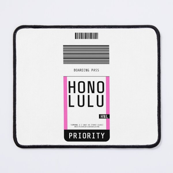 Item preview, Honolulu Boarding Pass HNL designed and sold by lukassfr.
