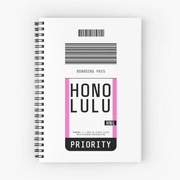 Item preview, Honolulu Boarding Pass HNL designed and sold by lukassfr.