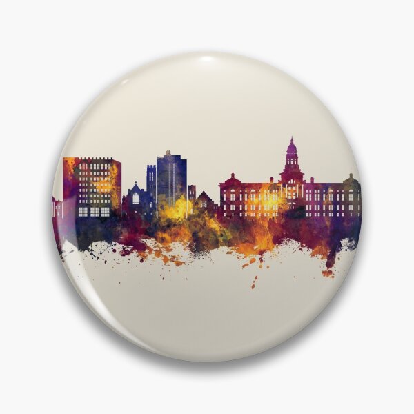 Item preview, Cheyenne Wyoming Skyline designed and sold by ArtPrints.