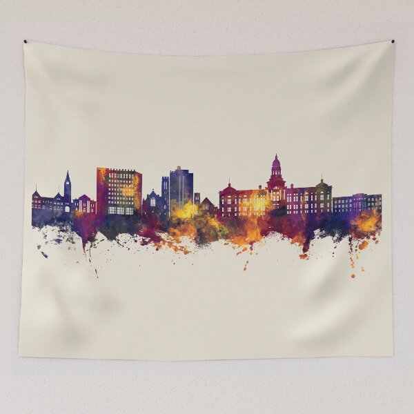 Item preview, Cheyenne Wyoming Skyline designed and sold by ArtPrints.