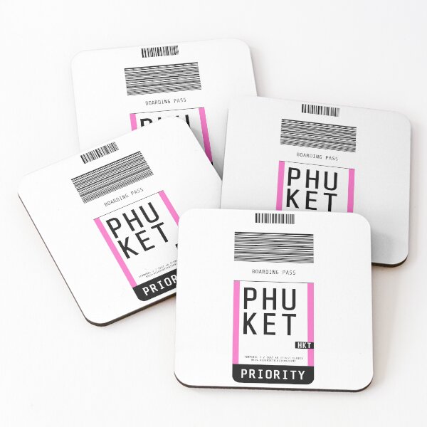 Item preview, Phuket Boarding Pass HKT (Pink) designed and sold by lukassfr.