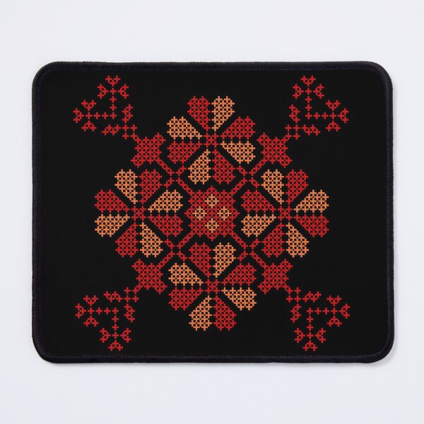 Item preview, Palestinian Tatreez Pattern - Flowers and Hearts designed and sold by ArabicMerch.