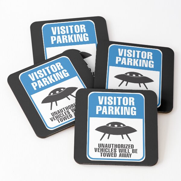Item preview, Funny Road Sign - Parking Sign - UFO designed and sold by Rhu Creations.