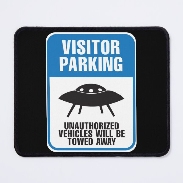 Item preview, Funny Road Sign - Parking Sign - UFO designed and sold by Rhu Creations.