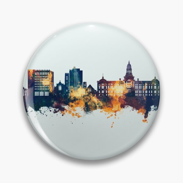 Item preview, Cheyenne Wyoming Skyline designed and sold by ArtPrints.