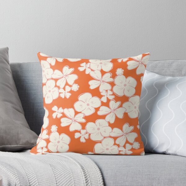 Item preview, Orange Ditsy Floral Outline designed and sold by gabrielleneil.