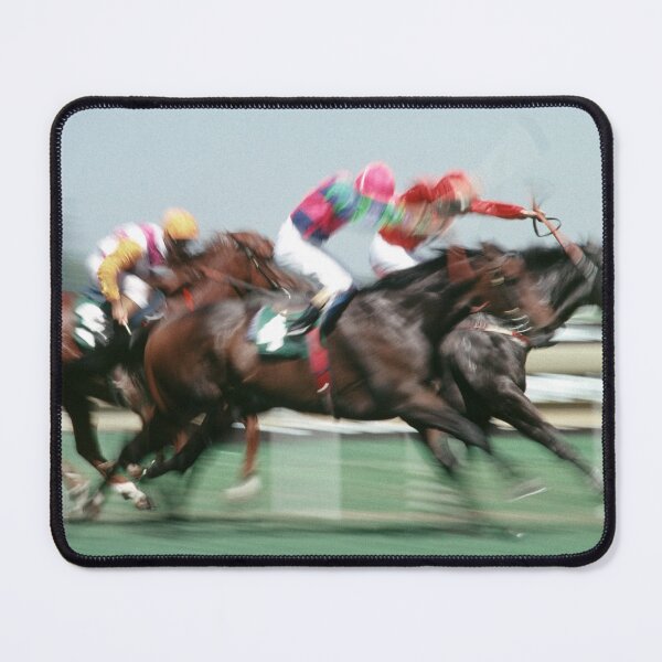 Horse racing action 5 Mouse Pad