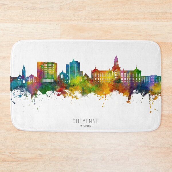 Item preview, Cheyenne Wyoming Skyline designed and sold by ArtPrints.