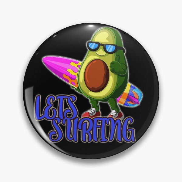 Item preview, Funny Avocado Surfing designed and sold by NuarzDesign.