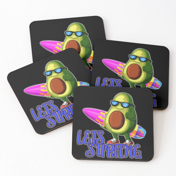 Item preview, Funny Avocado Surfing designed and sold by NuarzDesign.