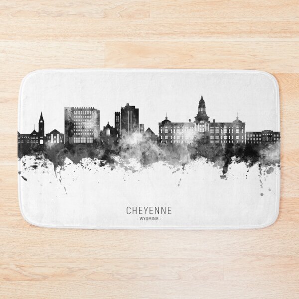 Item preview, Cheyenne Wyoming Skyline designed and sold by ArtPrints.