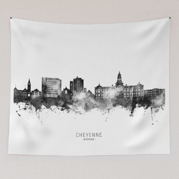 Item preview, Cheyenne Wyoming Skyline designed and sold by ArtPrints.