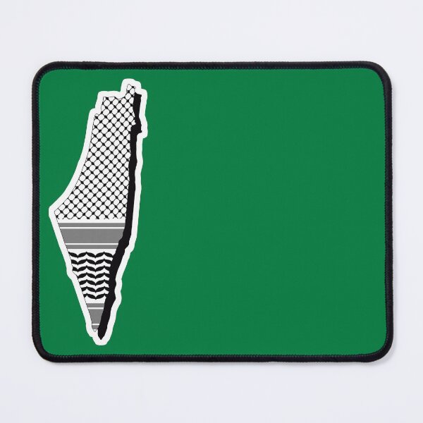 Item preview, Palestinian Country Outline with Keffiyeh - خريطة فلسطين و الكوفية  designed and sold by ArabicMerch.