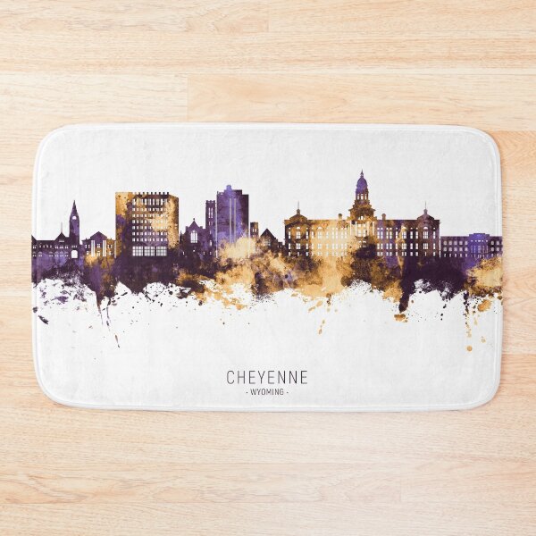 Item preview, Cheyenne Wyoming Skyline designed and sold by ArtPrints.