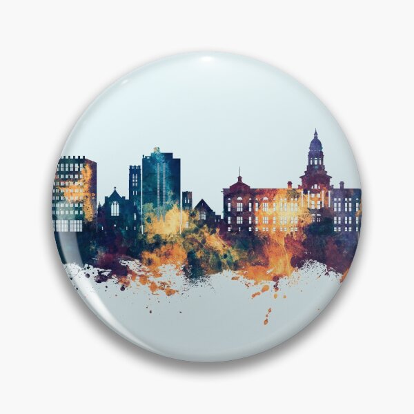 Item preview, Cheyenne Wyoming Skyline designed and sold by ArtPrints.
