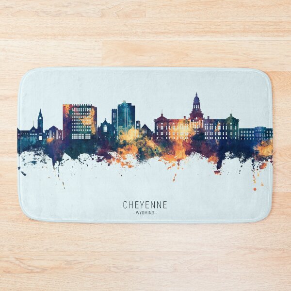 Item preview, Cheyenne Wyoming Skyline designed and sold by ArtPrints.