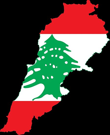 Lebanon Flag Map Poster By Limitlezz Redbubble   Flat,550x550,075,f.u4 