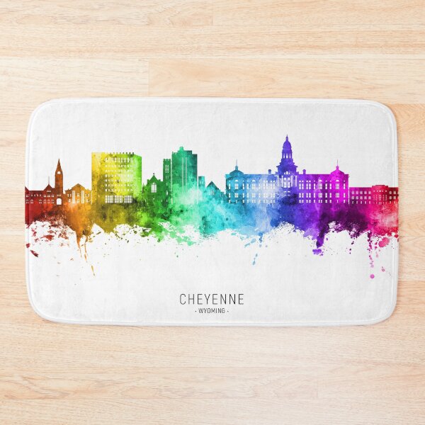 Item preview, Cheyenne Wyoming Skyline designed and sold by ArtPrints.