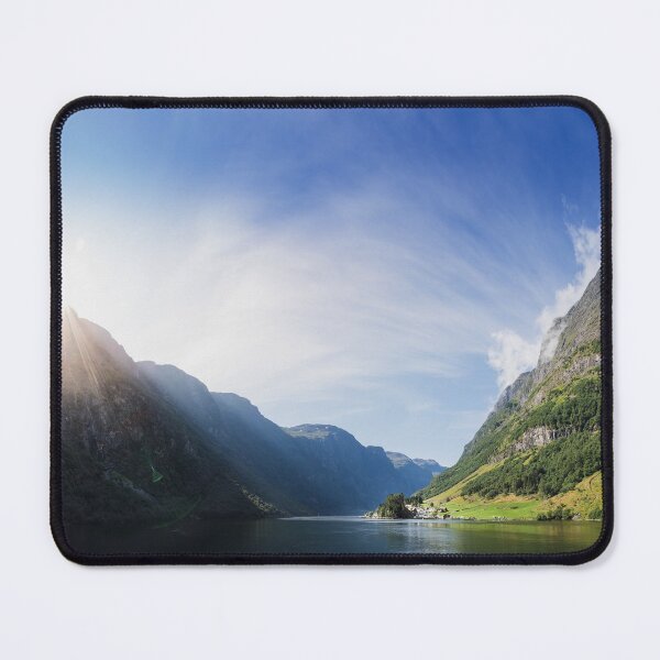 Item preview, Sunrise over Fjord Village - Wide Panorama designed and sold by Nicklas81.