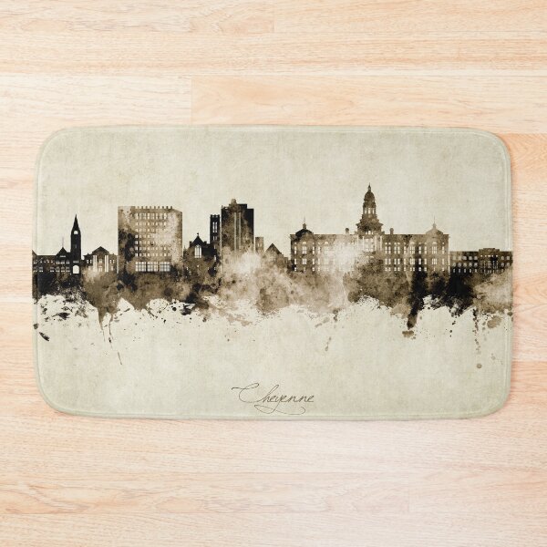 Item preview, Cheyenne Wyoming Skyline designed and sold by ArtPrints.
