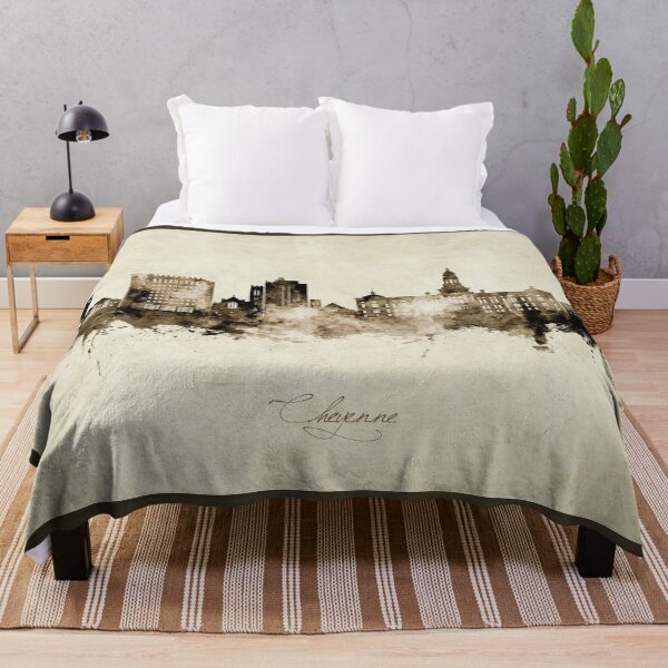 Item preview, Cheyenne Wyoming Skyline designed and sold by ArtPrints.