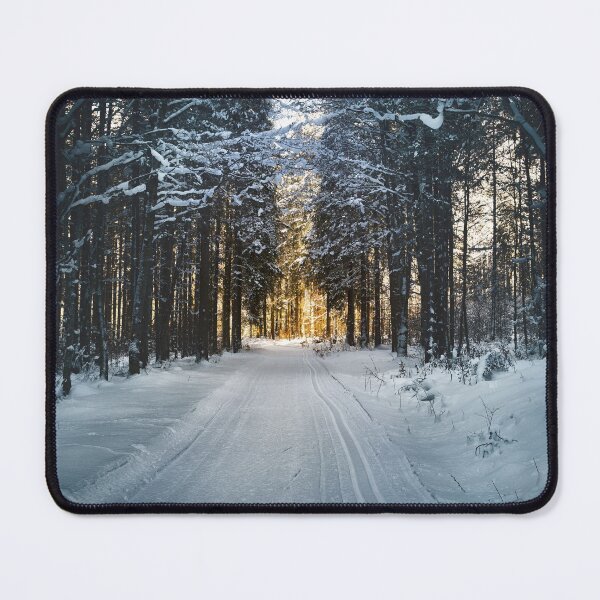 Item preview, Snowy road designed and sold by OrionPhotograph.
