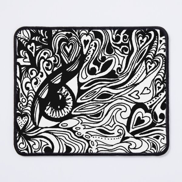 Item preview, I Have Got My Eye On You Miniature Tangle 14 Black designed and sold by Heatherian.