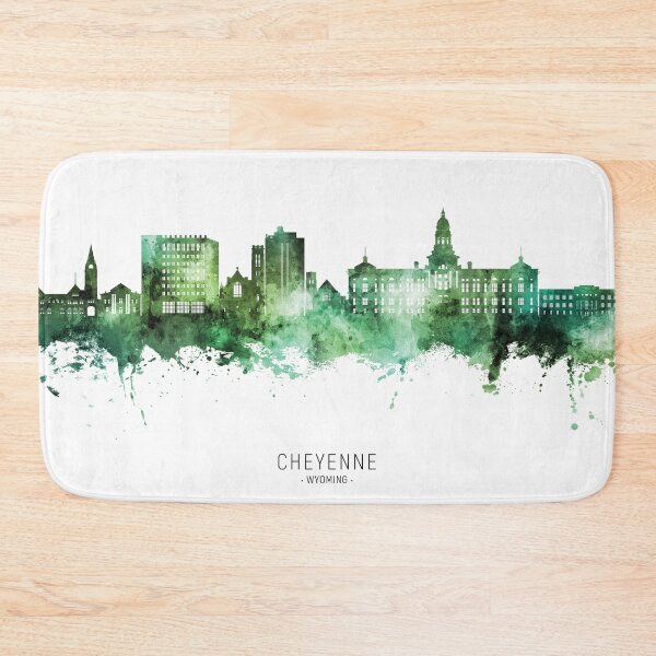 Item preview, Cheyenne Wyoming Skyline designed and sold by ArtPrints.