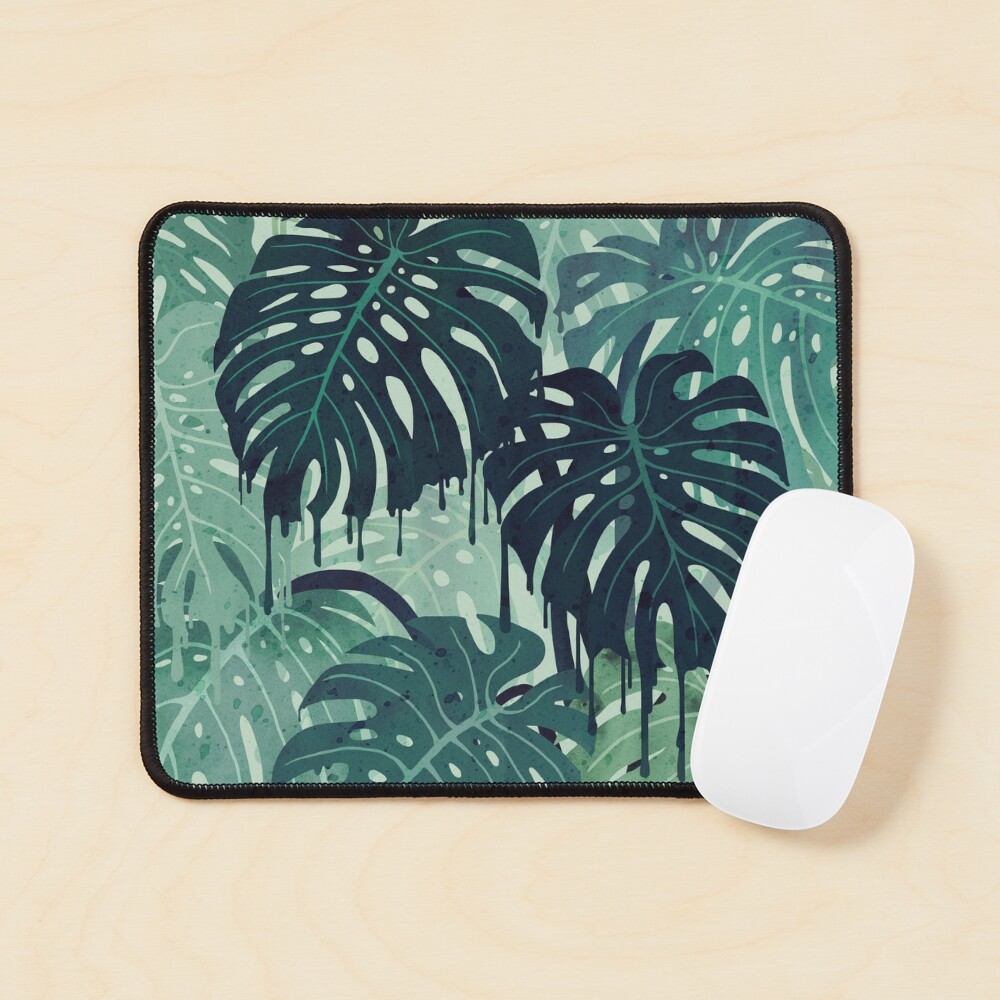 Monstera Melt (in Green) Mouse Pad