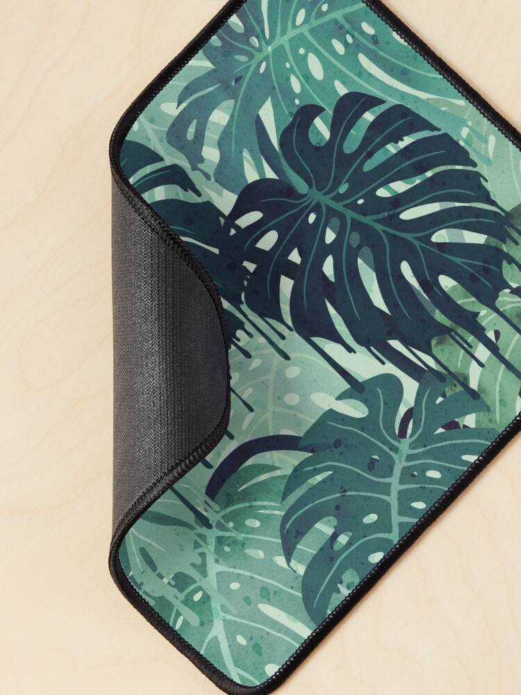 Alternate view of Monstera Melt (in Green) Mouse Pad