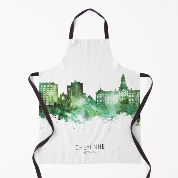 Item preview, Cheyenne Wyoming Skyline designed and sold by ArtPrints.