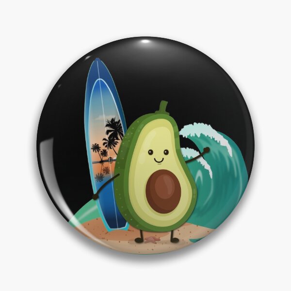 Item preview, Funny Avocado Surfing designed and sold by NuarzDesign.