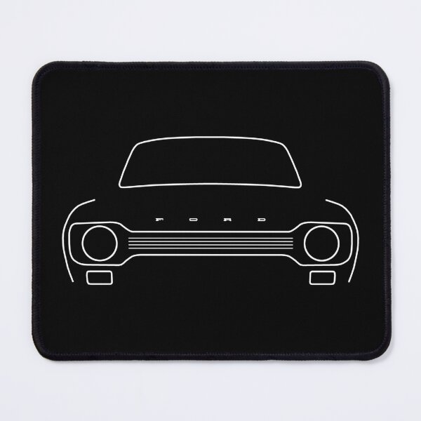 Artikelvorschau, Ford Escort Mk1 Oldtimer-Umrissgrafik (weiß) entworfen und verkauft von soitwouldseem.