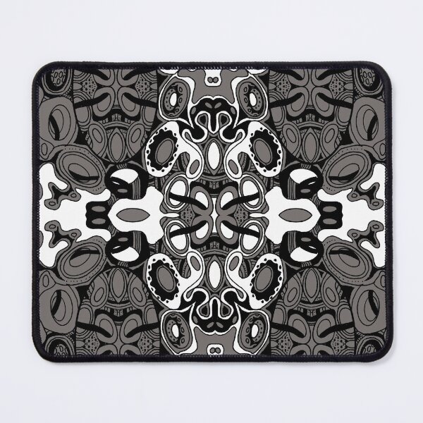 Item preview, Miniature Aussie Tangle 13 Pattern in Grey and White  designed and sold by Heatherian.