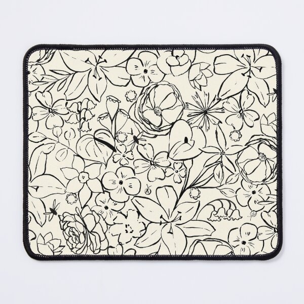 Item preview, Linework Allover Floral designed and sold by gabrielleneil.