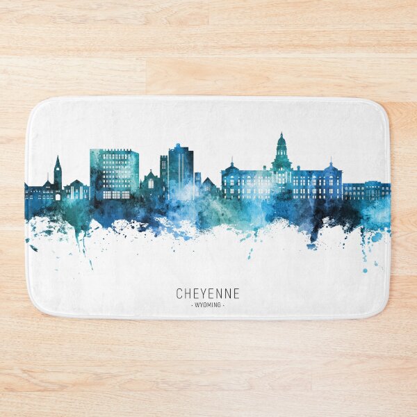 Item preview, Cheyenne Wyoming Skyline designed and sold by ArtPrints.