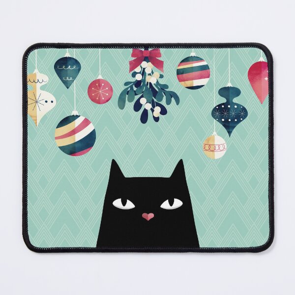 Item preview, Mistletoe? (Black Cat) designed and sold by littleclyde.