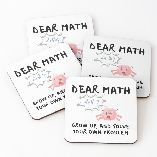 Item preview, dear math grow up and solve your own problem designed and sold by redsh2564.