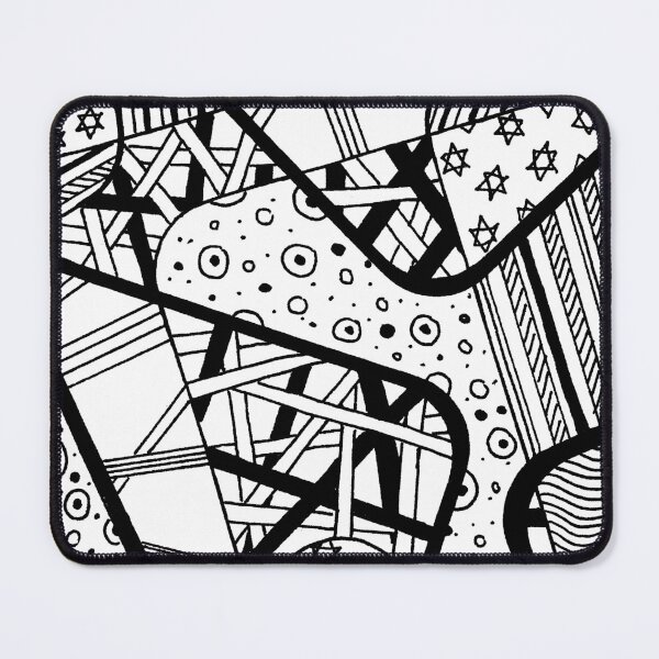 Item preview, Miniature Aussie Tangle 12 Black on White Background designed and sold by Heatherian.