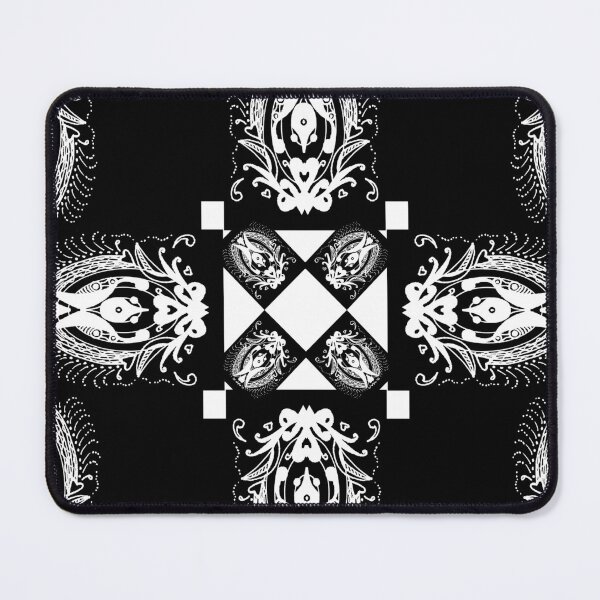 Item preview, Miniature Aussie Tangle 11 Pattern White on Black designed and sold by Heatherian.