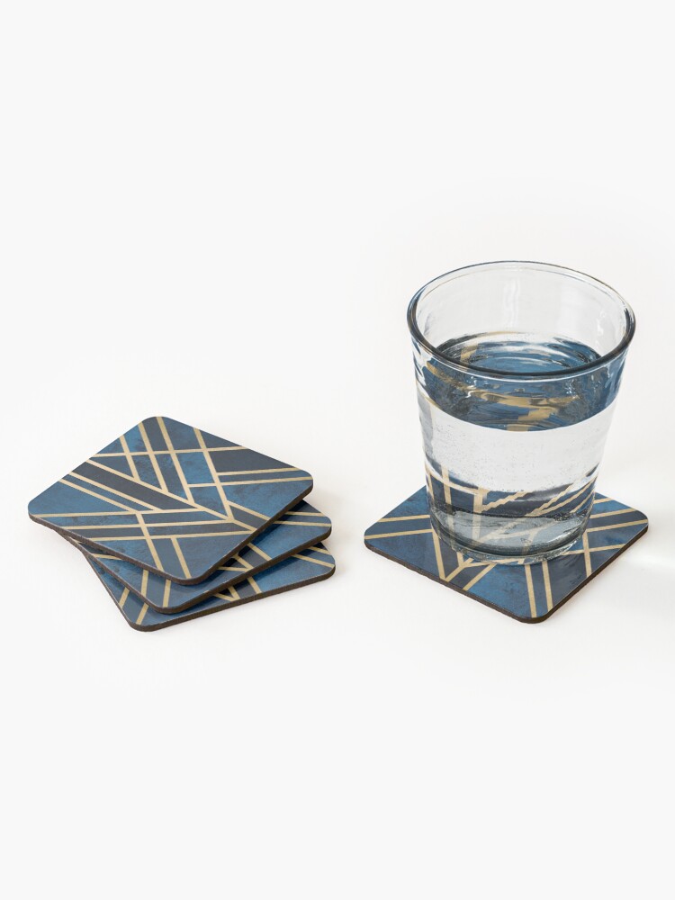 Alternate view of Art Deco Midnight Coasters (Set of 4)